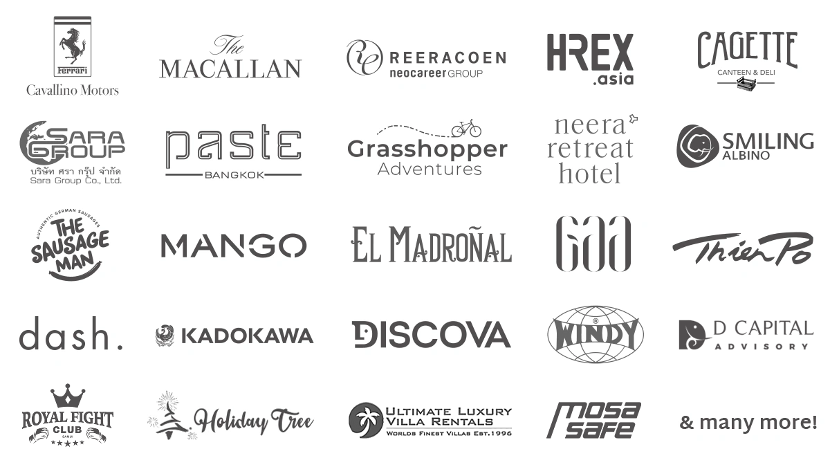 Sierra IT Group Clients - Web Development Company Bangkok