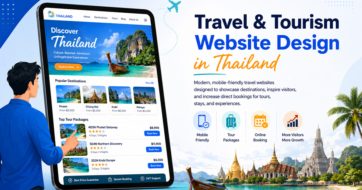 Travel & Tourism Website Design in Thailand